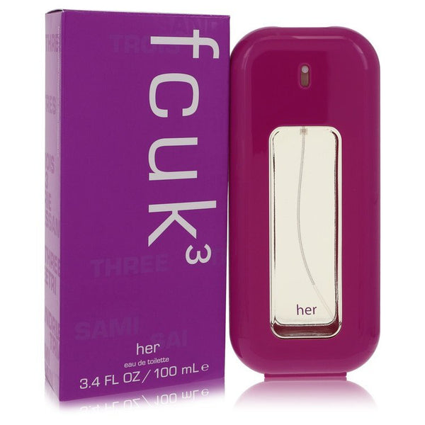 Fcuk 3 by French Connection Eau De Toilette Spray 3.4 oz (Women)