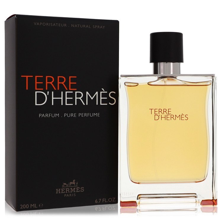 Terre D'Hermes by Hermes Pure Perfume Spray 6.7 oz (Men)