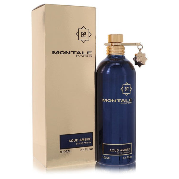 Montale Aoud Ambre by Montale Eau De Parfum Spray (Unisex) 3.4 oz (Women)