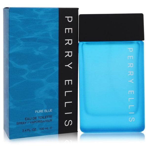 Perry Ellis Pure Blue by Perry Ellis Eau De Toilette Spray 3.4 oz (Men)