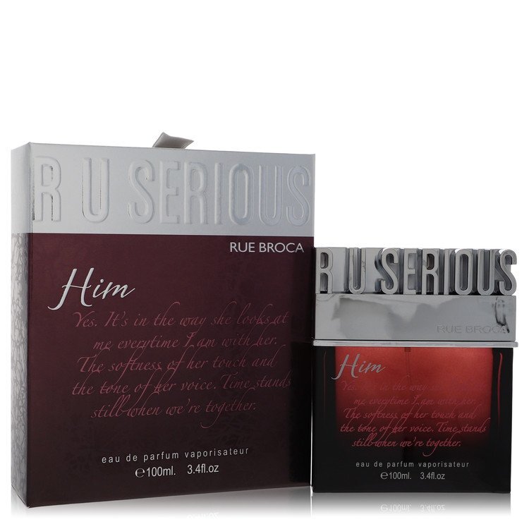 R U Serious Him by Rue Broca Eau De Parfum Spray 3.4 oz (Men)