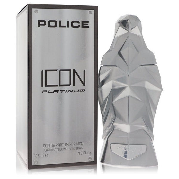 Police Icon Platinum by Police Colognes Eau De Parfum Spray 4.2 oz (Men)