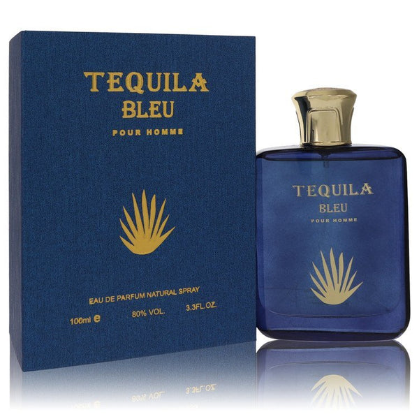 Tequila Pour Homme Bleu by Tequila Perfumes Eau De Parfum Spray 3.3 oz (Men)