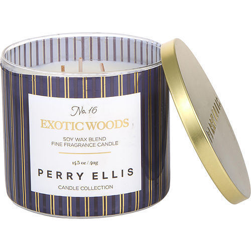 PERRY ELLIS EXOTIC WOODS by Perry Ellis SCENTED CANDLE 14.5 OZ